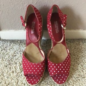 Michael Kors Polka Dot Wedges